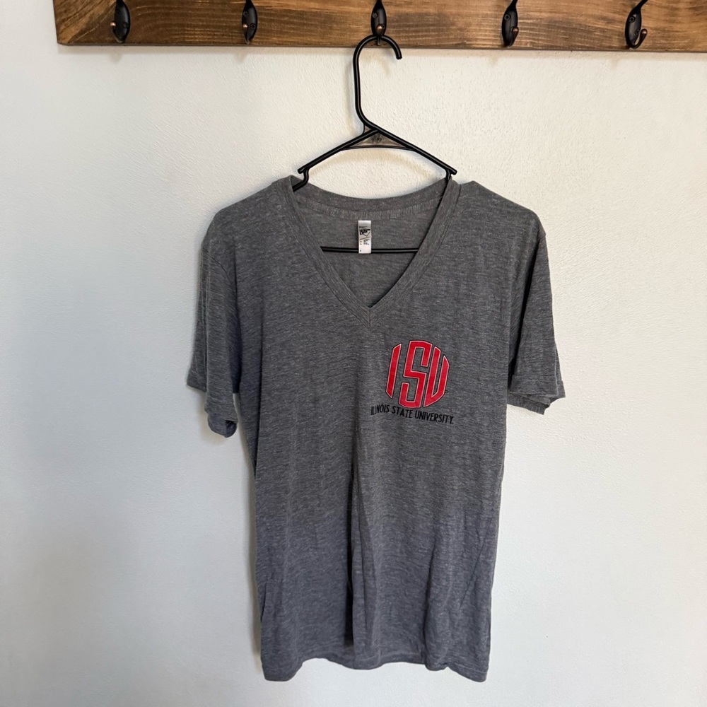 American Apparel Gray ISU V-Neck T-Shirt